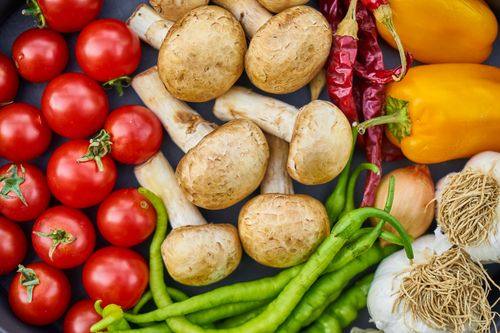 Fresh produce at a market stand